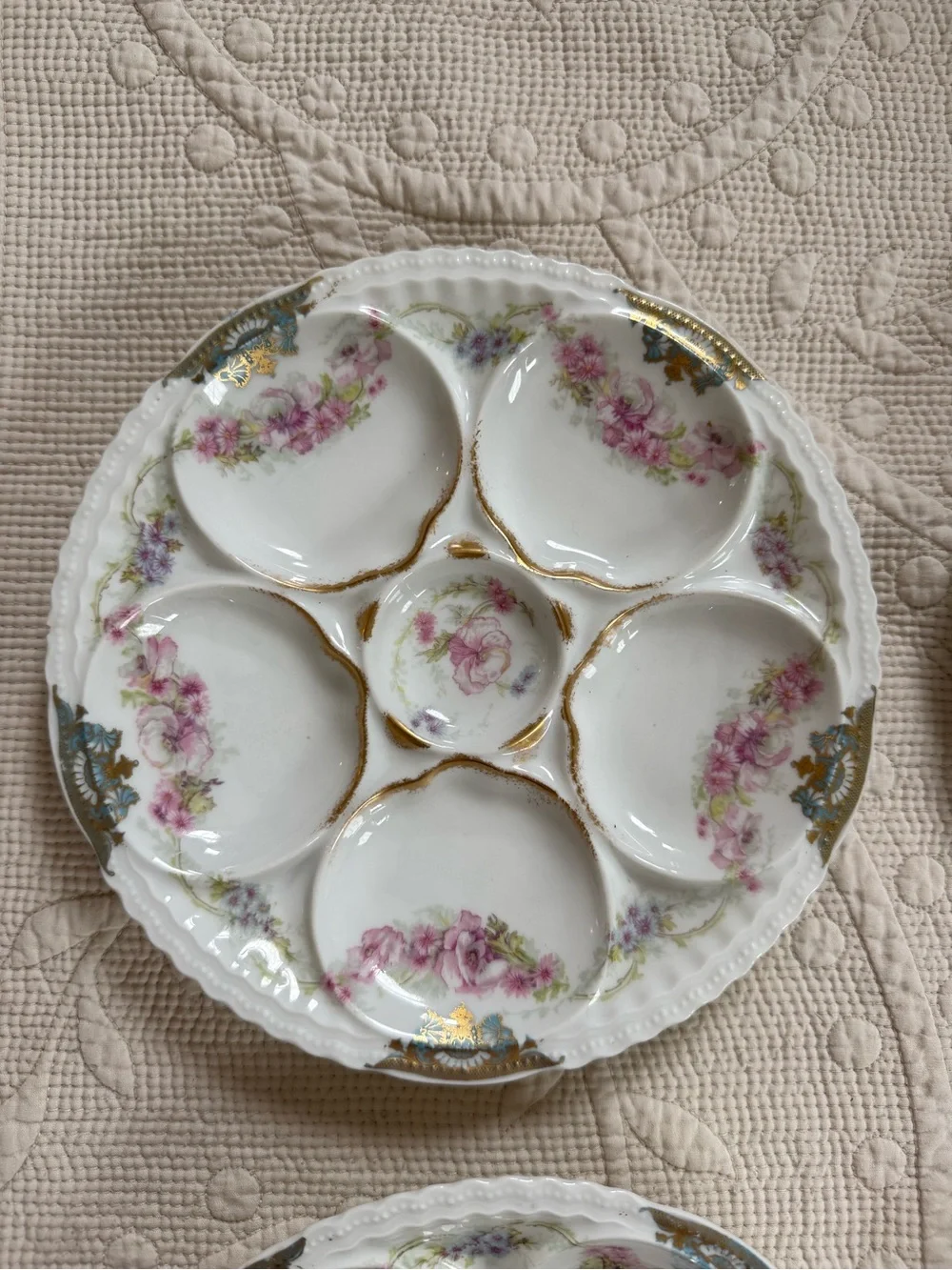Theodore Haviland Limoges France Oyster Plates set of 6